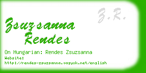 zsuzsanna rendes business card